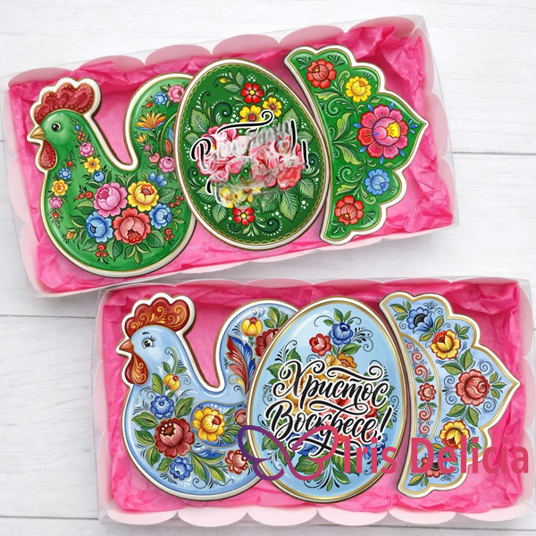 Пасхальный пряник «Курочка» фото