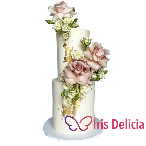 Свадебный торт Розовый Вальс фото