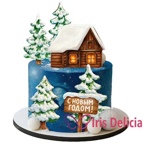 Новогодний торт №1132 фото