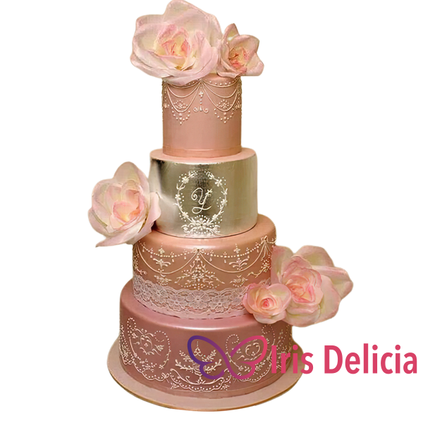Изображение Свадебный торт Розовое Очарование Кондитерская Iris Delicia