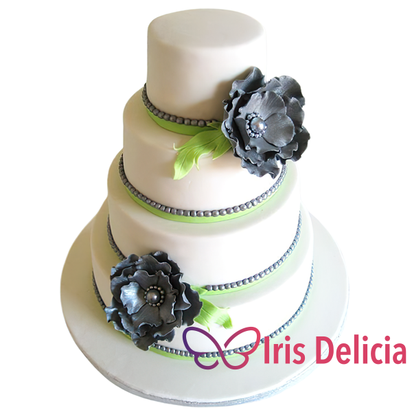 Изображение Свадебный торт Великолепный цветок № 4565 Кондитерская Iris Delicia