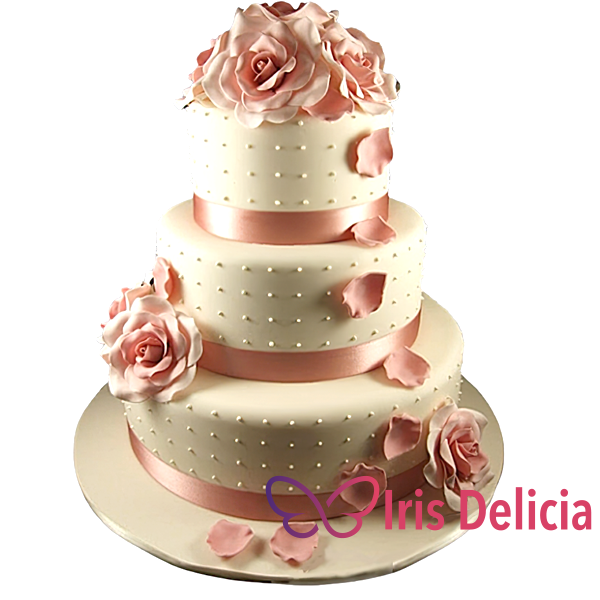 Изображение Свадебный торт Нежные Розы  № 4019 Кондитерская Iris Delicia