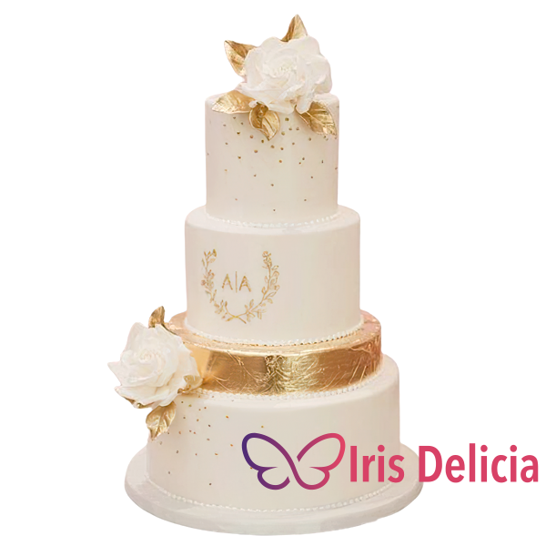 Изображение Свадебный торт Золотая Слюда Кондитерская Iris Delicia