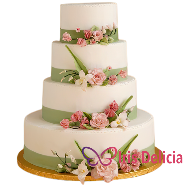 Изображение Свадебный торт Разноцветные Розочки Кондитерская Iris Delicia