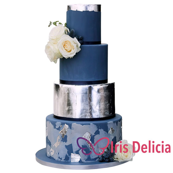 Изображение Свадебный торт Синий мрамор Кондитерская Iris Delicia