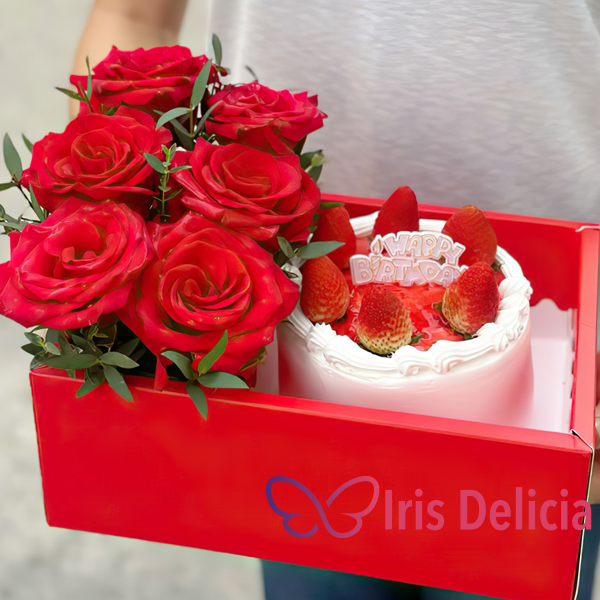 Набор бенто торт с цветами №17 фото