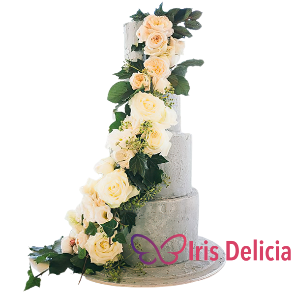 Изображение Свадебный торт Цветочный Шлейф Кондитерская Iris Delicia