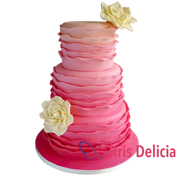 Изображение Свадебный торт Розовый градиент №12252 Кондитерская Iris Delicia
