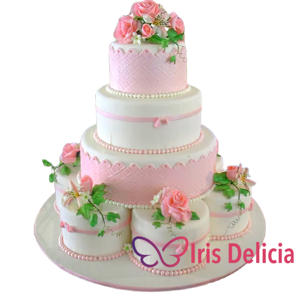 Изображение Свадебный торт Каскад цветов № 4596 Кондитерская Iris Delicia