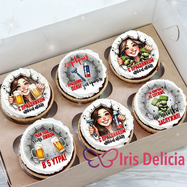 Капкейки на 23 февраля №5 фото