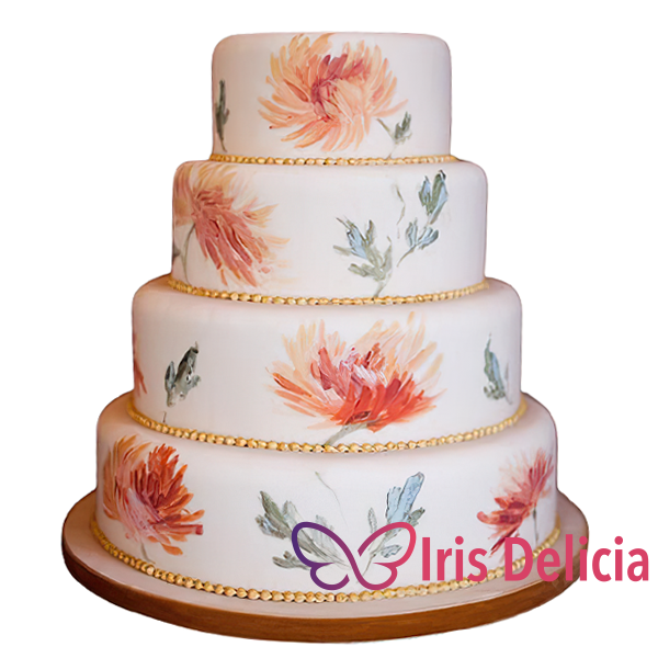 Изображение Свадебный торт Рисованная Флора Кондитерская Iris Delicia