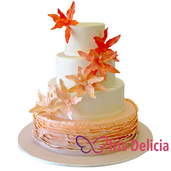 Изображение Свадебный торт Пестрые Цветы Кондитерская Iris Delicia