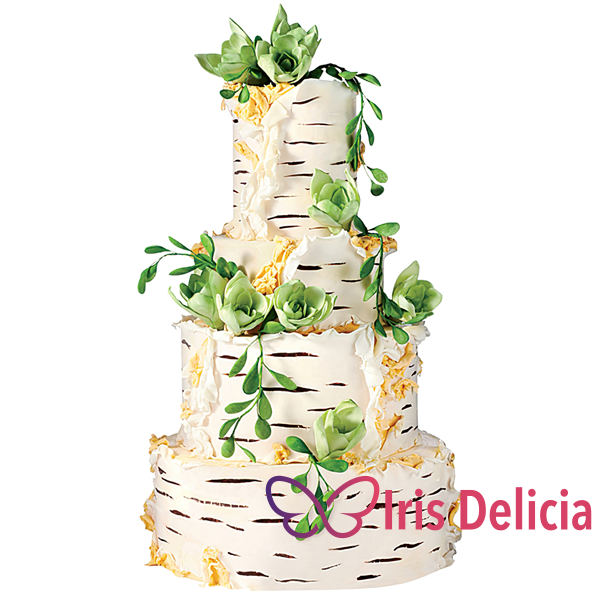Изображение Свадебный торт Береза  № 12002 Кондитерская Iris Delicia