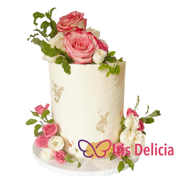 Изображение Праздничный торт С розами № 4042 Кондитерская Iris Delicia