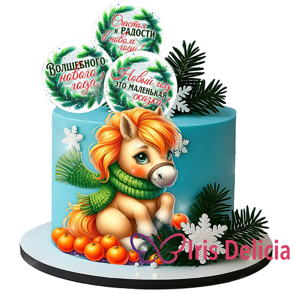 Новогодний торт №1125 фото