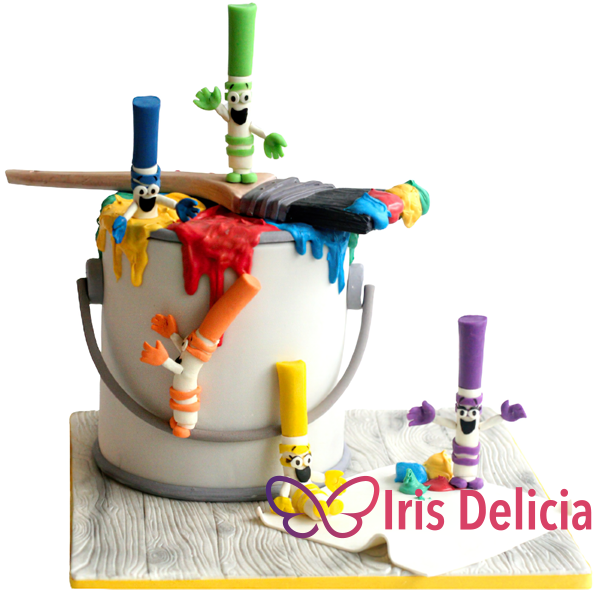 Изображение Праздничный торт Краски № 3893 Кондитерская Iris Delicia