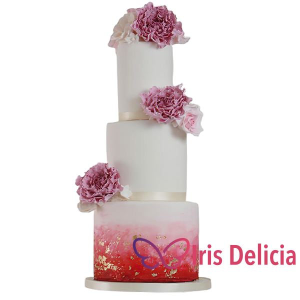 Изображение Свадебный торт Розовая Хризантема №12223 Кондитерская Iris Delicia