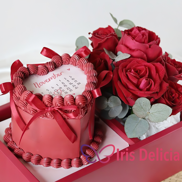 Набор бенто торт с цветами №19 фото