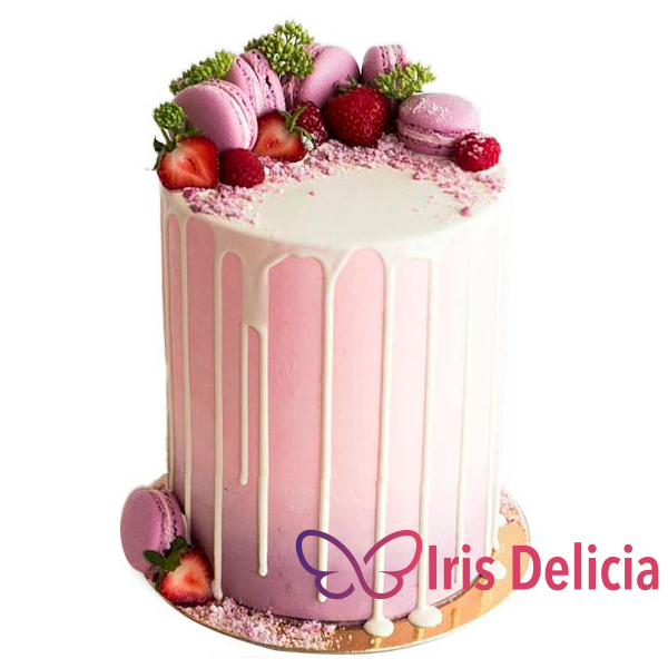 Постный торт Розовая Нежность фото
