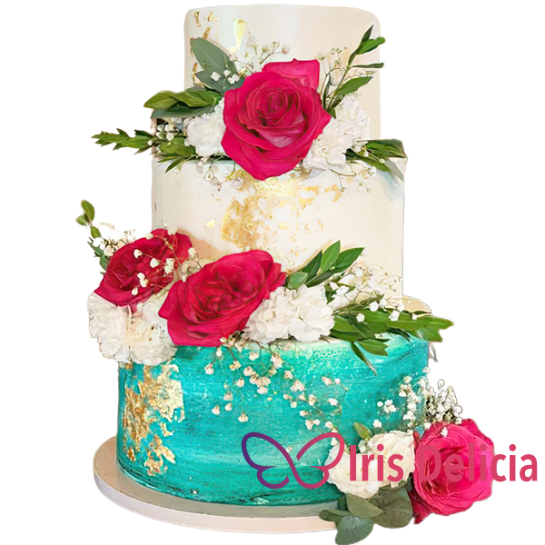 Изображение Свадебный торт С огромным бутоном № 3862 Кондитерская Iris Delicia