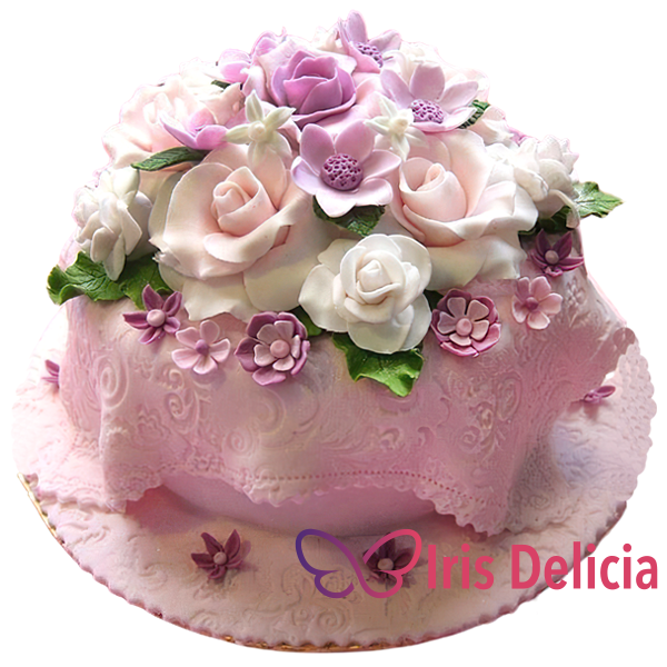 Изображение Праздничный торт Корзина цветов № 4835 Кондитерская Iris Delicia