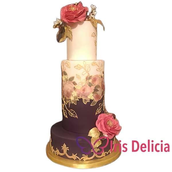 Изображение Свадебный торт Золотые Листья Кондитерская Iris Delicia