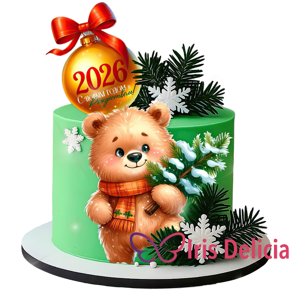 Новогодний торт №1135 фото