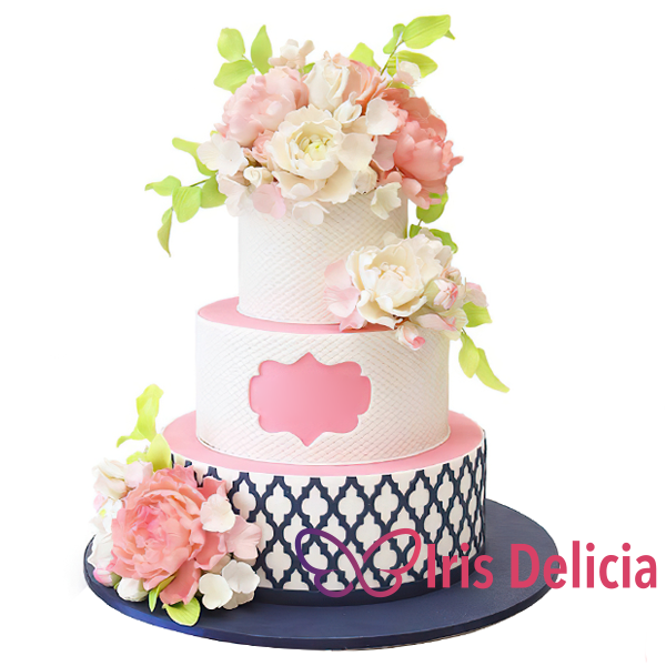 Изображение Свадебный торт Цветочная Искренность Кондитерская Iris Delicia