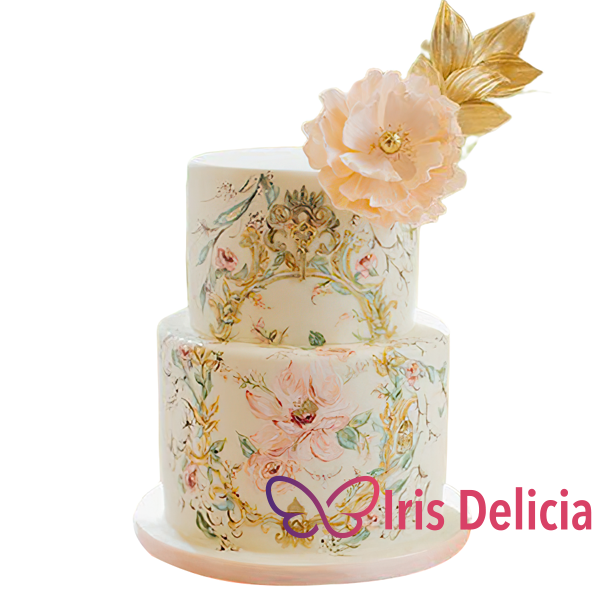 Изображение Свадебный торт Классический с Рисунком Кондитерская Iris Delicia