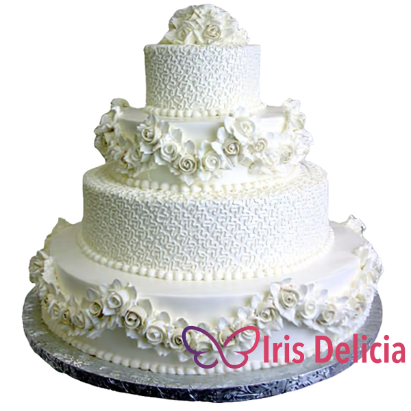 Изображение Свадебный торт Белый бархат № 4267 Кондитерская Iris Delicia