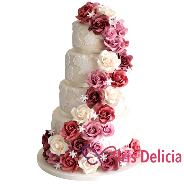 Изображение Свадебный торт Снежные Розы Кондитерская Iris Delicia
