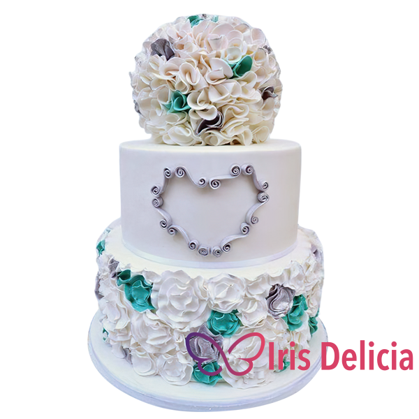 Изображение Свадебный торт Необычный № 4558 Кондитерская Iris Delicia