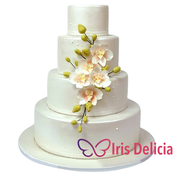 Изображение Свадебный торт Flowers  № 703 Кондитерская Iris Delicia
