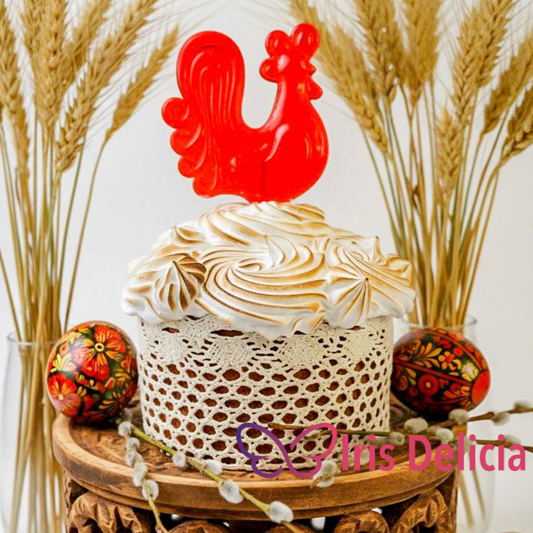 Пасхальный кулич №107, 1200 г (цена указана без стоимости фигурок) фото