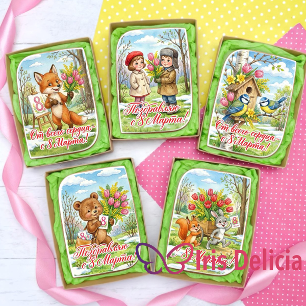 Имбирный пряник на 8 Марта №7 фото