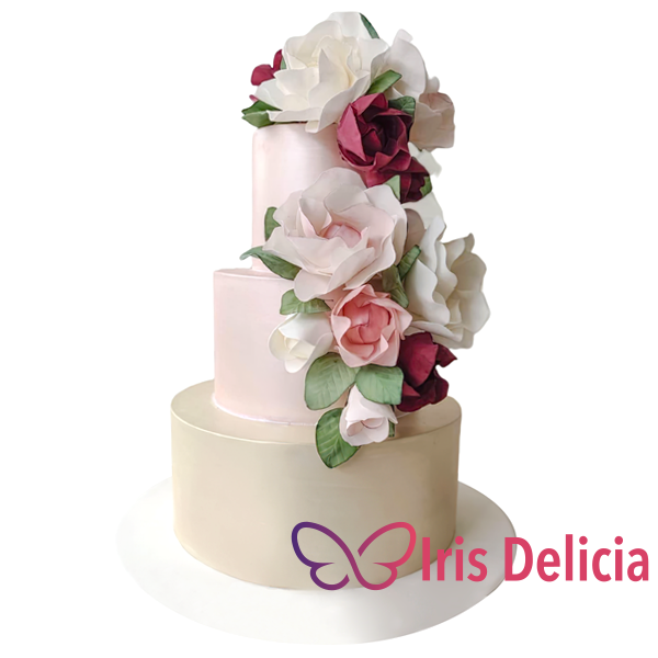 Свадебный торт Цветы Любви фото
