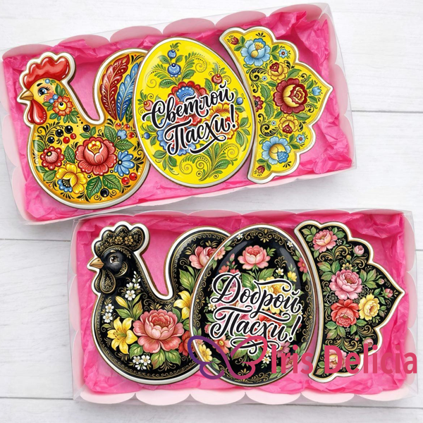 Имбирный пряник «Доброй Пасхи!» фото