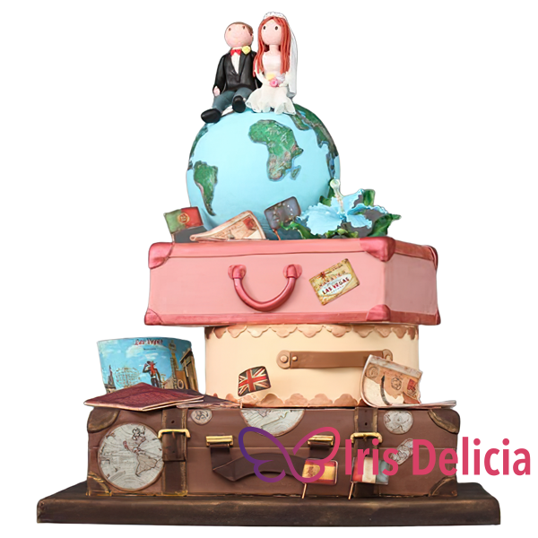 Изображение Свадебный торт Любовное Путешествие Кондитерская Iris Delicia