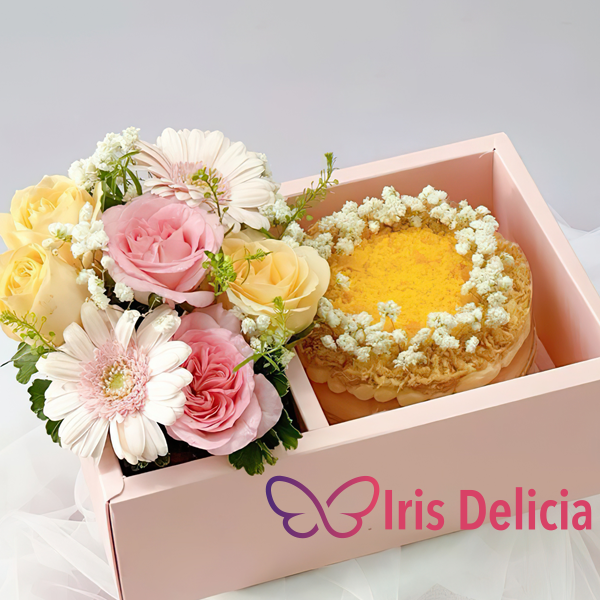 Набор бенто торт с цветами №3 фото