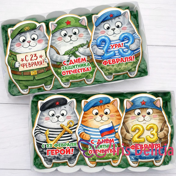 Имбирный пряник на 23 февраля №9 фото