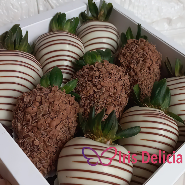 Набор клубника в шоколаде №18  (6 ягод - 890 руб; 9 ягод - 1790 руб; 12 ягод - 2290 руб; 16 ягод - 3090 руб; 20 ягод - 3690 руб; 25 ягод - 4490 руб) фото