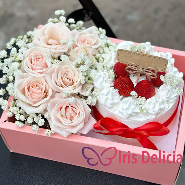 Набор бенто торт с цветами №18 фото