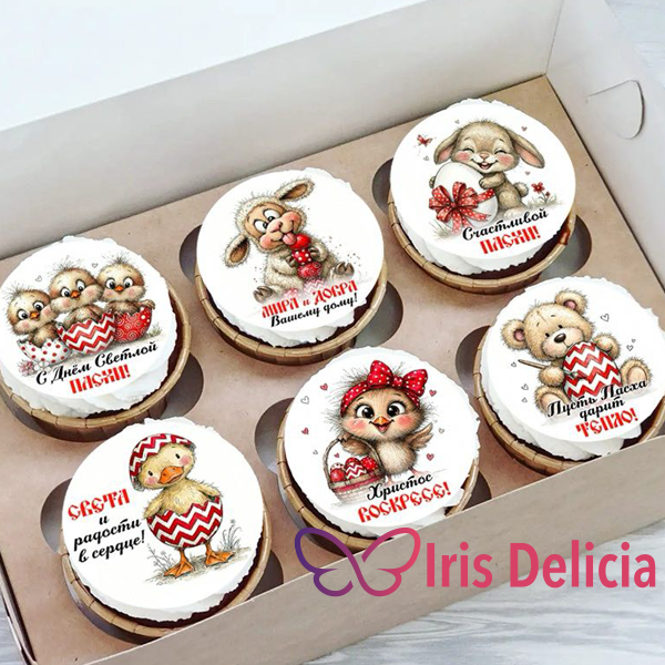 Капкейки «Пусть Пасха Дарит тепло!» фото