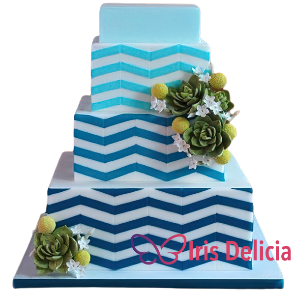 Изображение Свадебный торт Пирамиды № 4256 Кондитерская Iris Delicia
