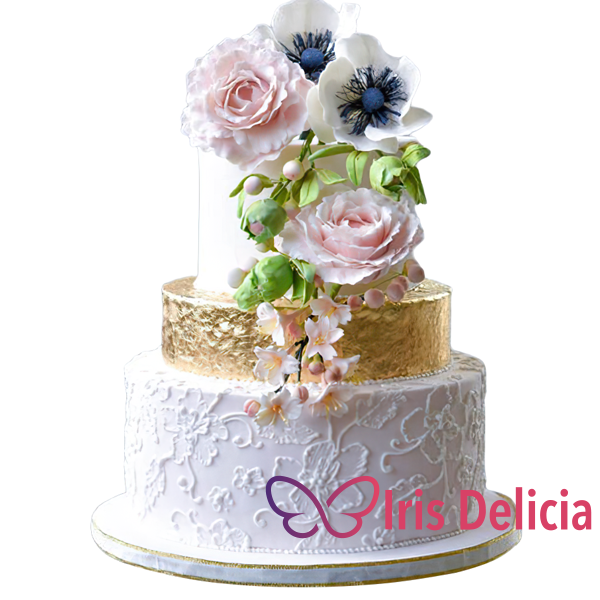 Изображение Свадебный торт Искра восторга № 10025 Кондитерская Iris Delicia