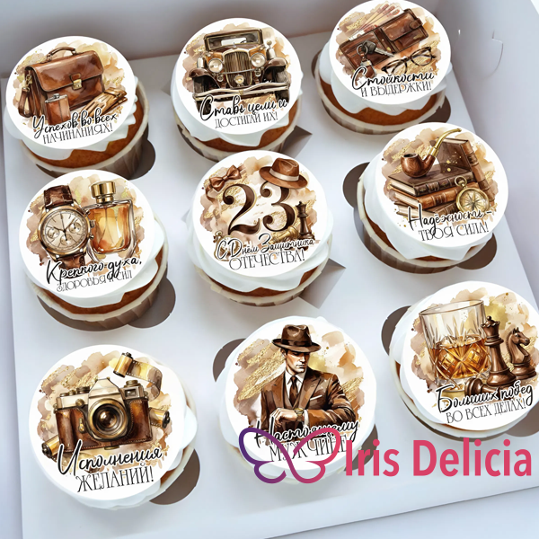 Капкейки на 23 февраля №1 фото