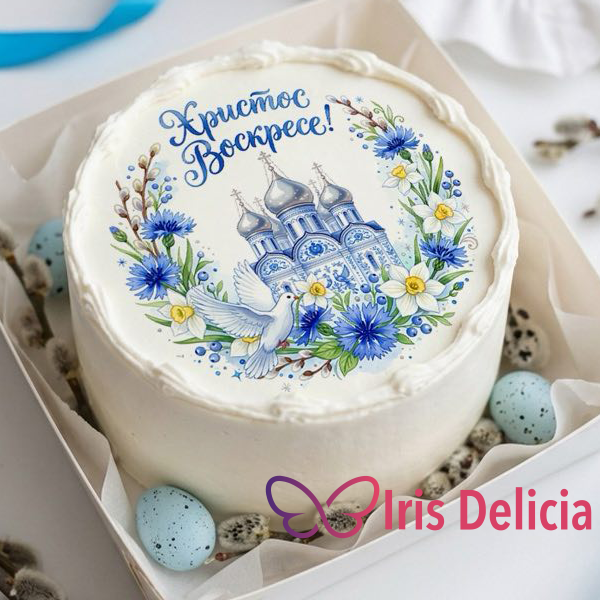 Бенто Maxi «Праздничный Храм», в комплект входит 1 свеча, 1 ложечка, 1000г фото