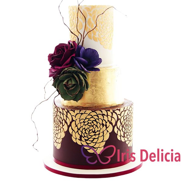 Изображение Свадебный торт Золотая Роспись Кондитерская Iris Delicia