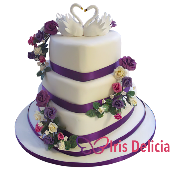 Изображение Свадебный торт Экзотический с Сердцем Кондитерская Iris Delicia