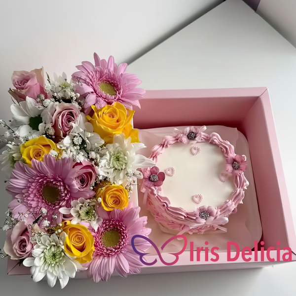 Набор бенто торт с цветами №6 фото